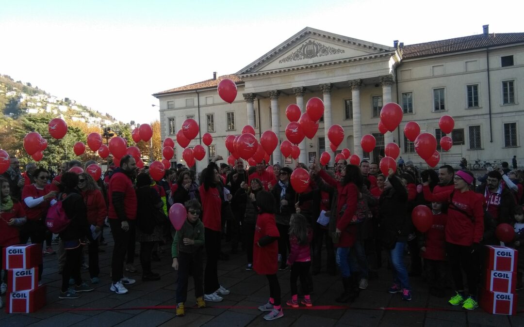 LA CGIL DI COMO DICE NO ALLA VIOLENZA SULLE DONNE