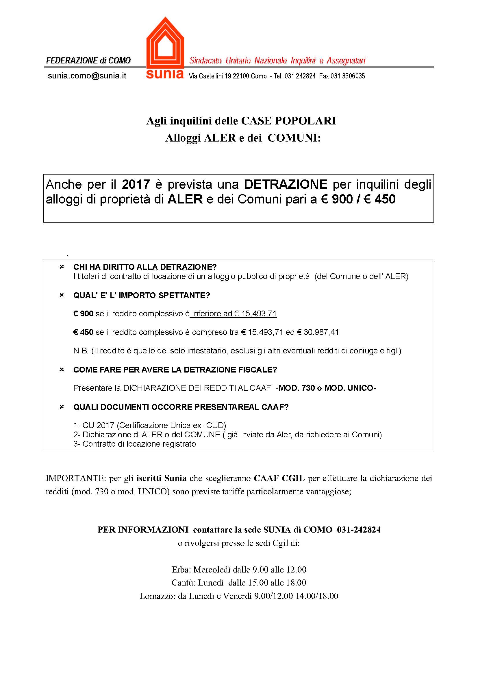 Sunia detrazioni