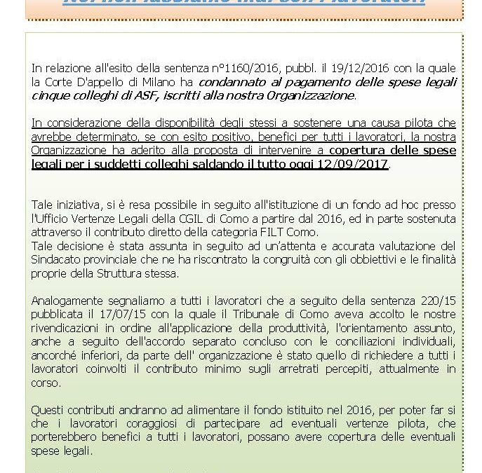 LA CGIL NON LASCIA SOLI I LAVORATORI