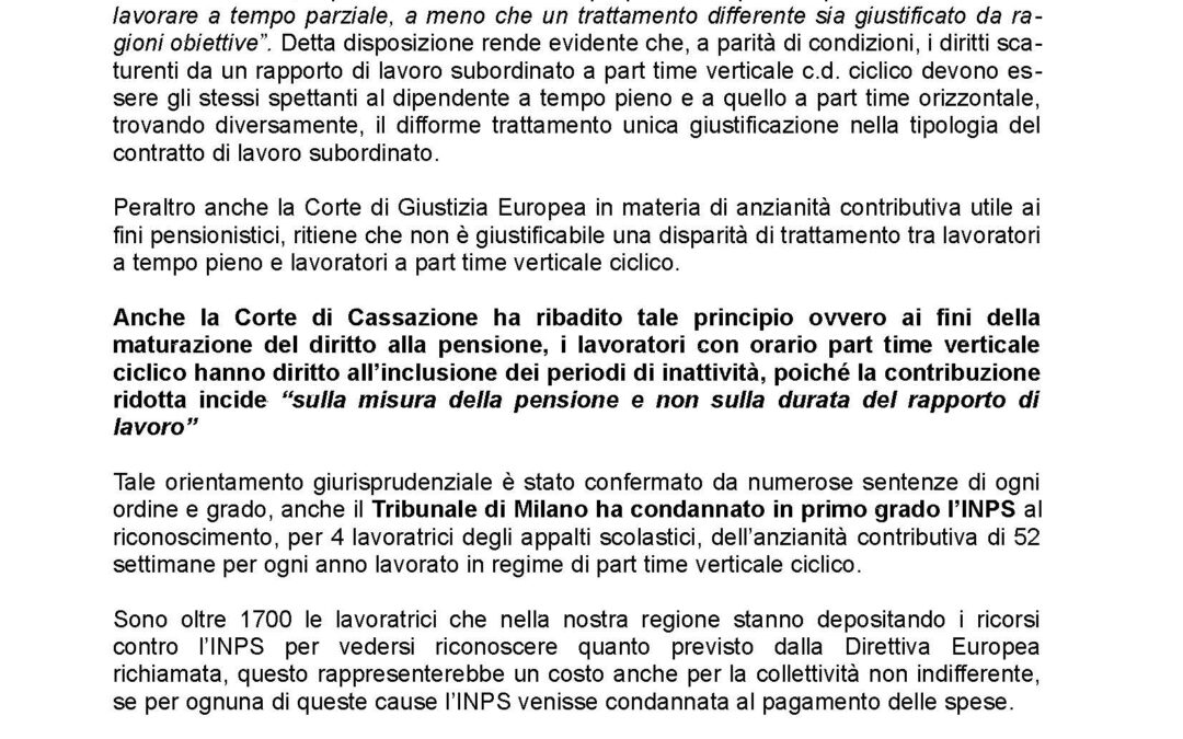 LAVORATRICI APPALTI SCOLASTICI: I SINDACATI SCRIVONO A BRAGA, GUERRA E MOLTENI
