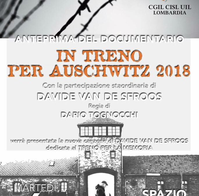 6 NOVEMBRE/ IN TRENO PER AUSCHWITZ 2018 AL GLORIA