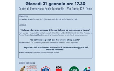 31 GENNAIO/ BUONE POLITICHE PER IL LAVORO FRAGILE