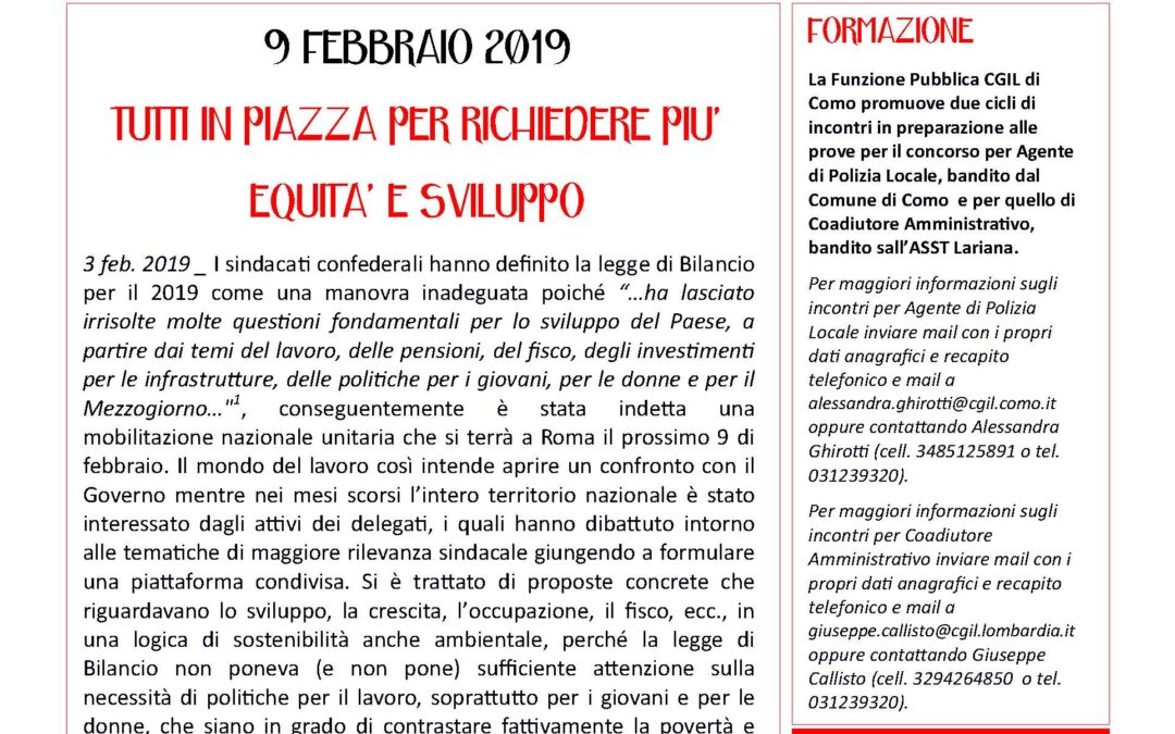 INFO FUNZIONE PUBBLICA: IL PRIMO NUMERO