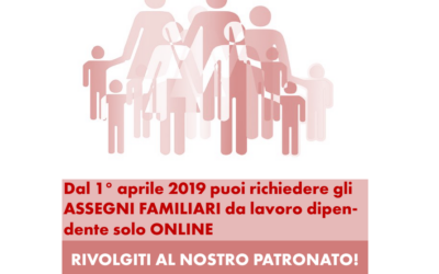 Novità ASSEGNI FAMILIARI SOLO ONLINE