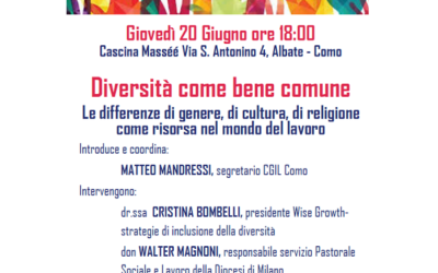 20 GIUGNO: “Diversità come bene comune”