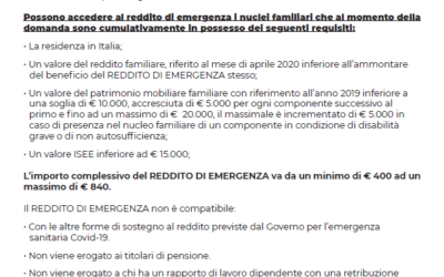 IL REDDITO DI EMERGENZA