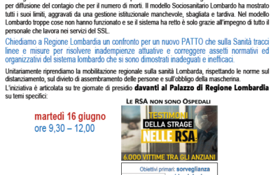 Più sanità pubblica, più medicina di territorio tutelando il lavoro nel sistema sanitario e sociosanitario