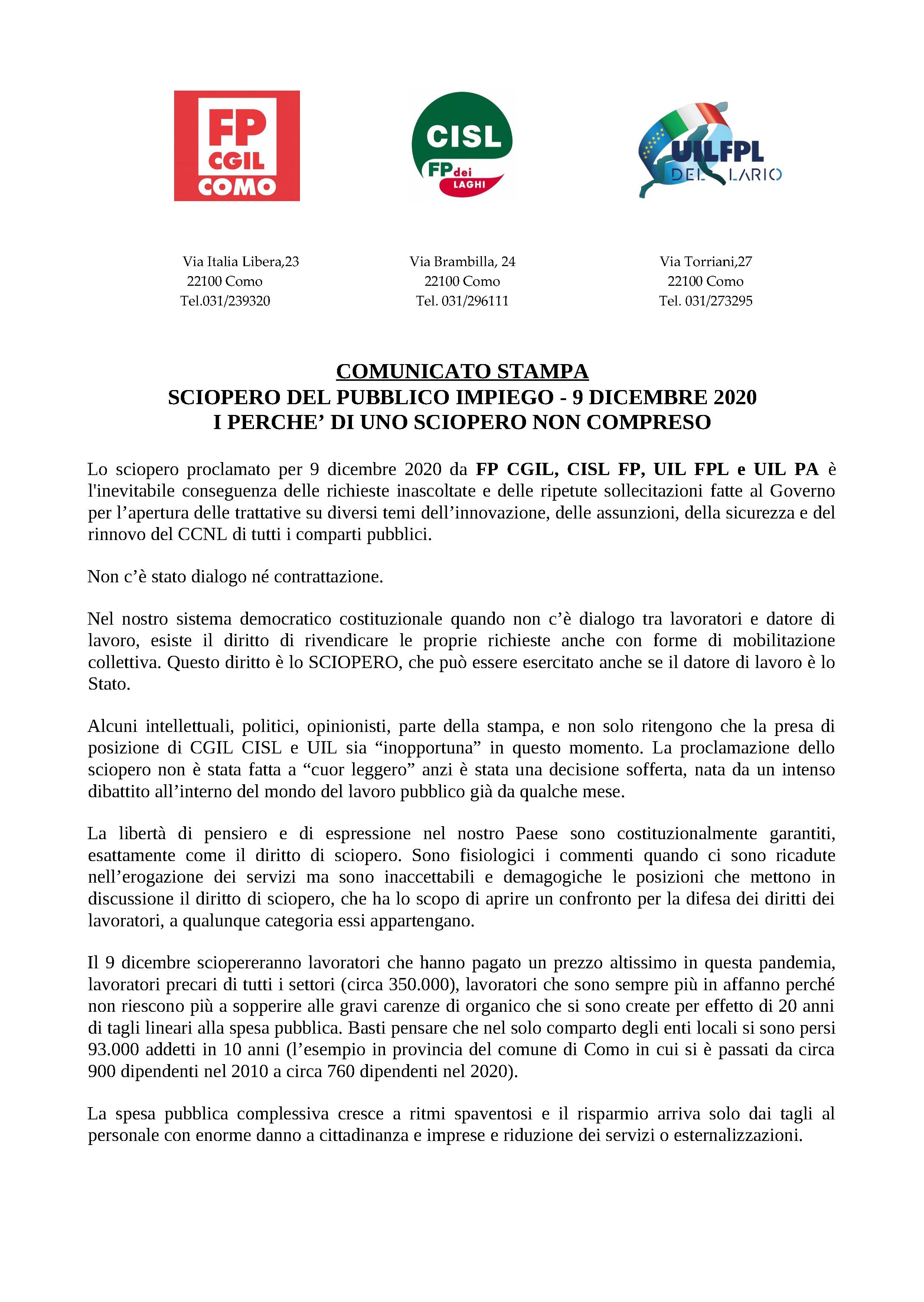12-01 2020 comunicato lavoratori sciopero pa 9 dicembre_Pagina_1