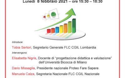 SEMINARIO REGIONALE SU VALUTAZIONE SCUOLA PRIMARIA – 8 FEBBRAIO 2021