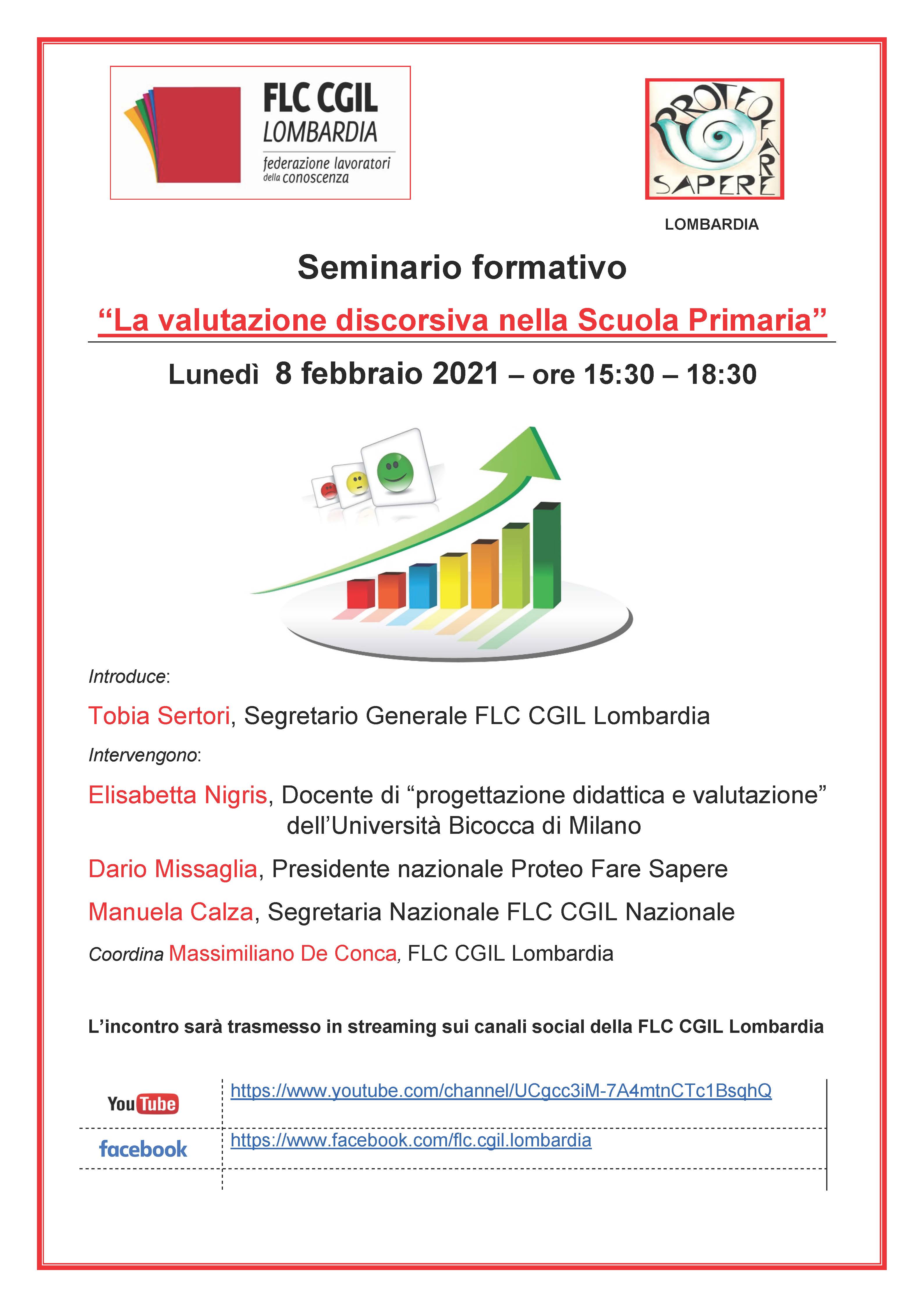 SEMINARIO REGIONALE SU VALUTAZIONE SCUOLA PRIMARIA 8 febbraio 2021 locandina 8