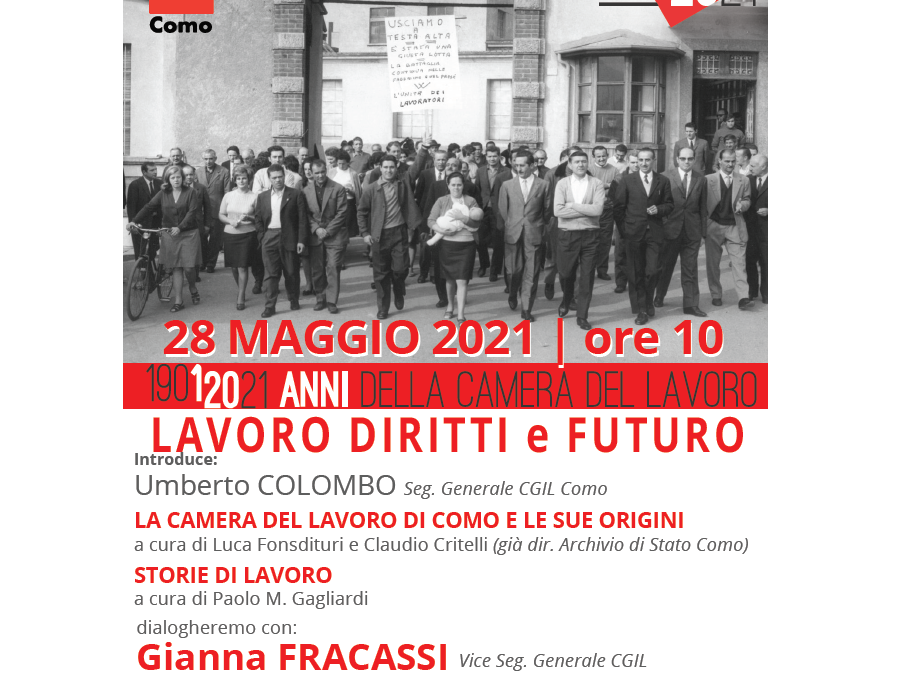 La Camera del Lavoro di Como compie 120 anni