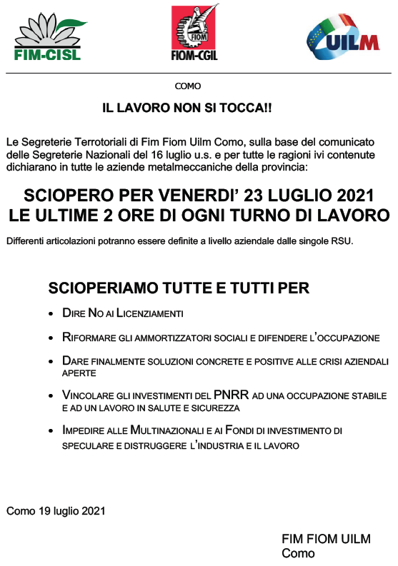 fiomsciopero2307
