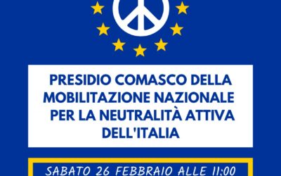 NO ALLA GUERRA – Presidio sabato 26 febbraio