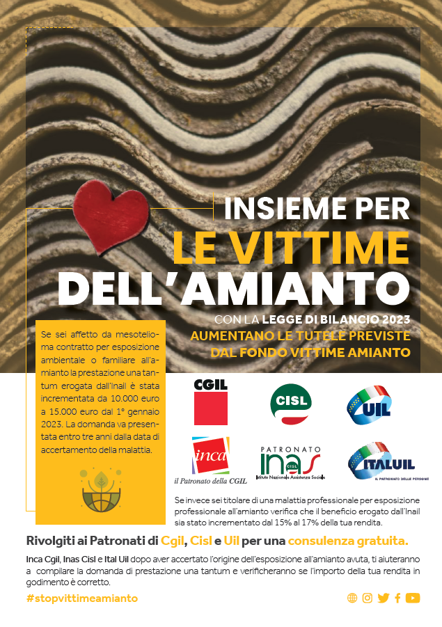 INCA CGIL COMO – Insieme per le vittime dell’amianto
