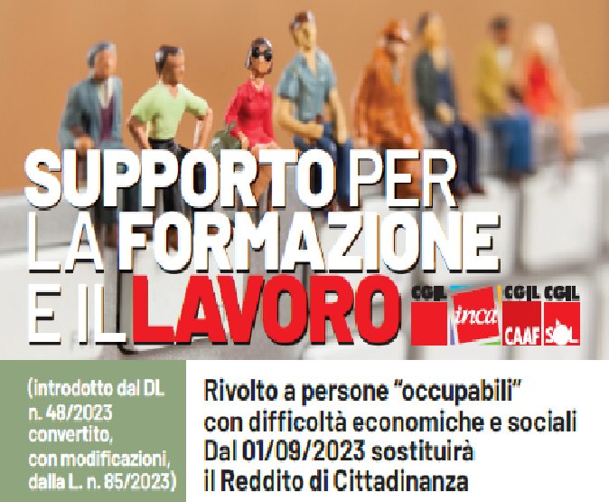 SUPPORTO PER LA FORMAZIONE E IL LAVORO