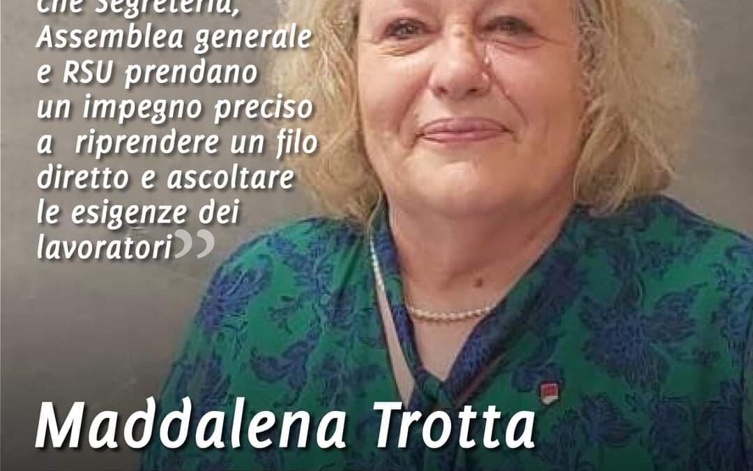 FLC CGIL COMO – MADDALENA TROTTA ELETTA SEGRETARIA FLC CGIL COMO