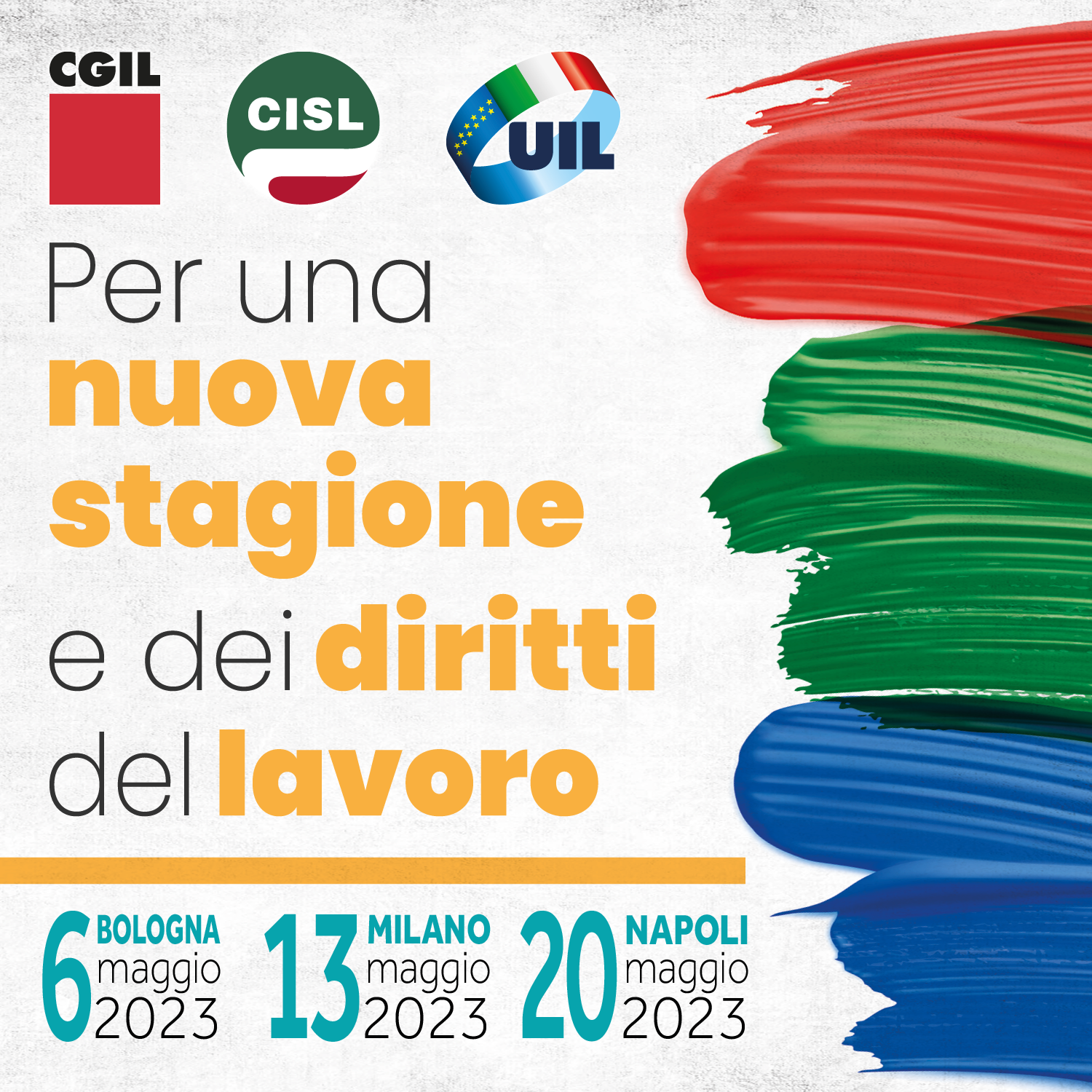 CGIL CISL UIL avviano la mobilitazione: a Milano il 13 maggio