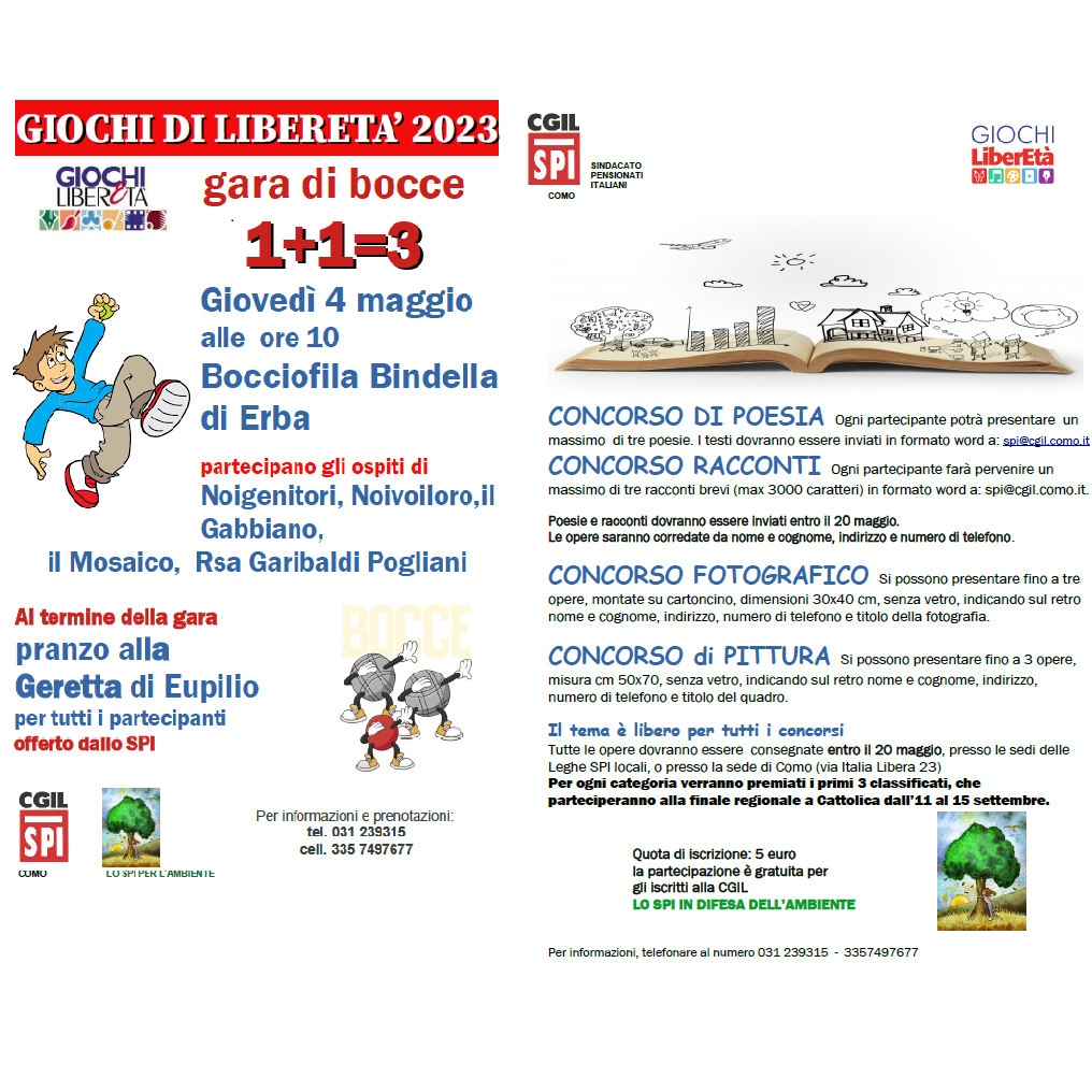 lIBERETà E CONCORSI SPI