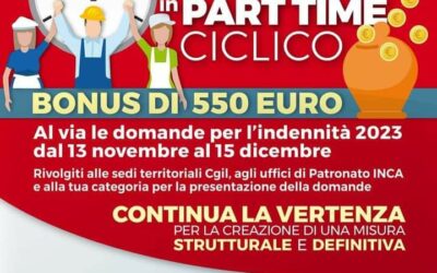 FILCAMS CGIL COMO – Bonus part-time ciclico al via le domande