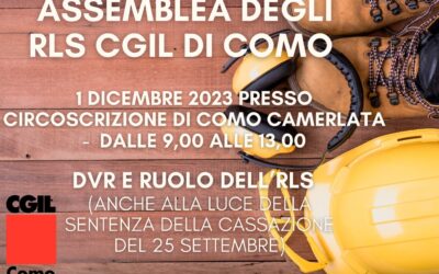 Assemblea degli RLS CGIL Como – 1 dicembre