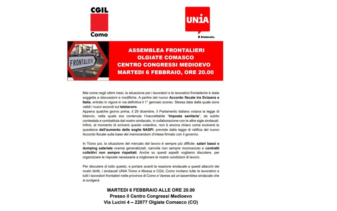 ASSEMBLEA FRONTALIERI