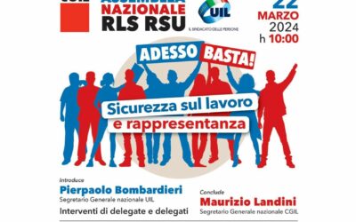 22 marzo a Firenze assemblea nazionale RLS RSU