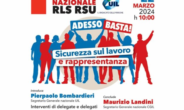 22 marzo a Firenze assemblea nazionale RLS RSU