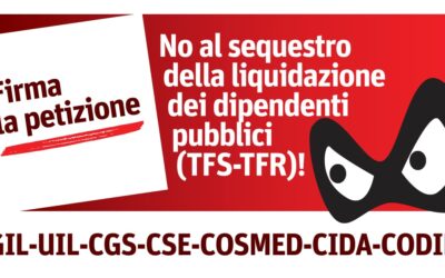 Petizione on line sulla liquidazione del TFS-TFR
