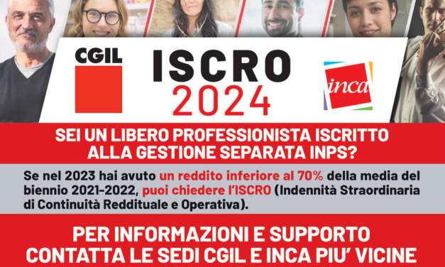 ISCRO 2024 – SEI UN LIBERO PROFESSIONISTA ISCRITTO ALLA GESTIONE SEPARATA INPS?