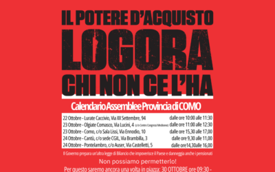 Il potere d’acquisto logora chi non ce l’ha: i pensionati dello SPI CGIL si mobilitano.