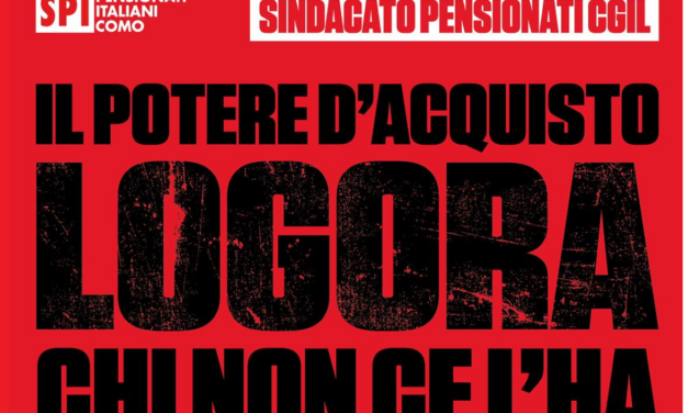 IL POTERE D’ACQUISTO LOGORA CHI NON CE L’HA- mobilitazione SPI
