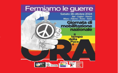 FERMIAMO LE GUERRE – Sabato 26 ottobre giornata di mobilitazione nazionale per la #Pace