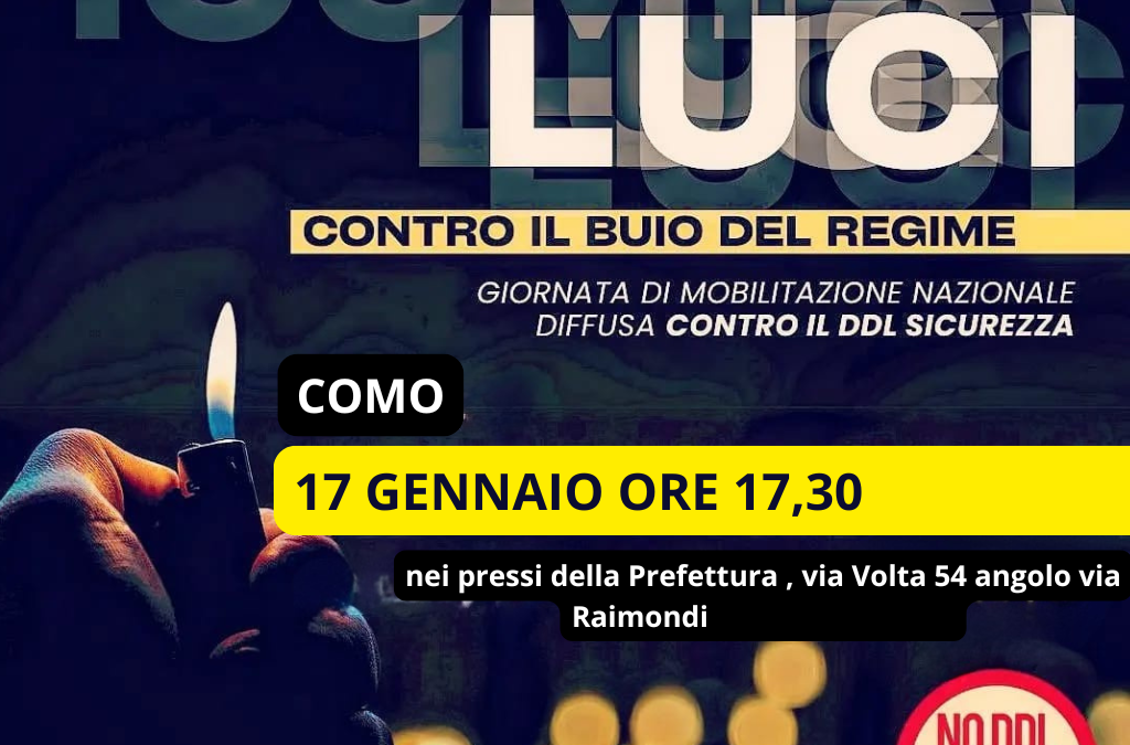 iniziativa 100milaluci contro il buio del regime