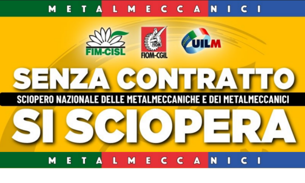 28 marzo sciopero metalmeccanici