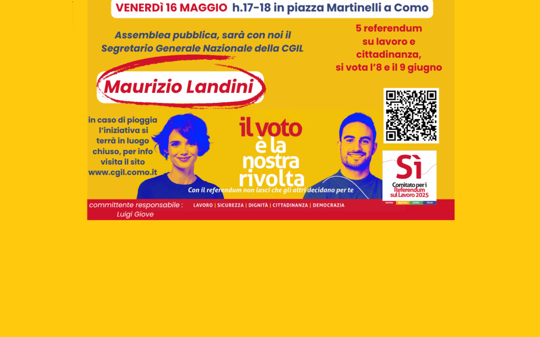 Landini a Como il 16 maggio