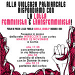 Alla violenza patriarcale rispondiamo con la lotta femminista e transfemminista!
