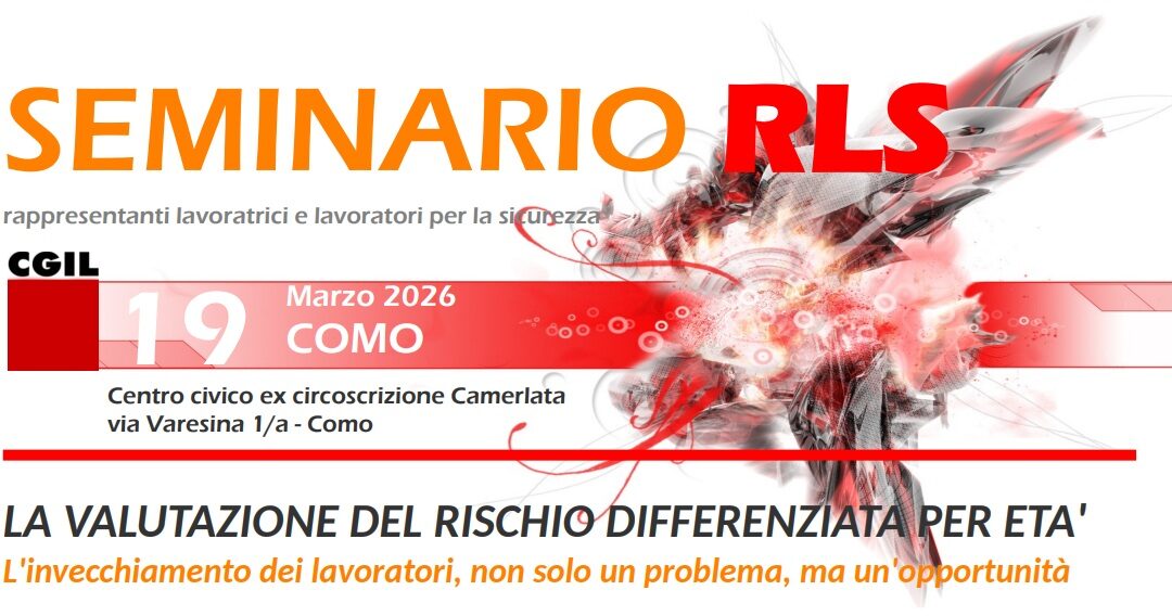 Seminario per RLS: la valutazione del rischio differenziata per età