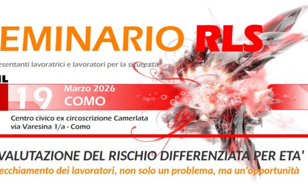 Seminario per RLS: la valutazione del rischio differenziata per età