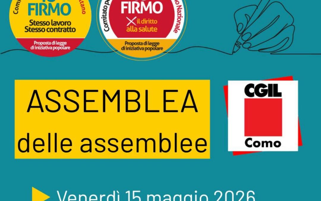 Salute e Appalti, due proposte di legge di iniziativa popolare della CGIL